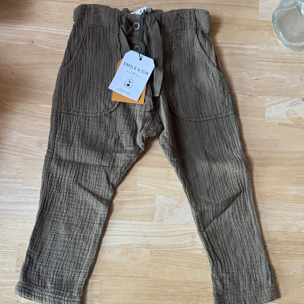 NWT Emile Et Ida Gauze Trouser Pant - 2Y